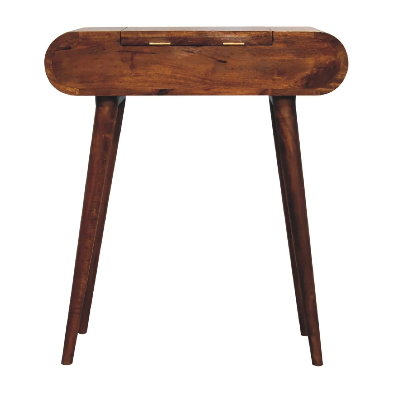 Mini Round Chestnut Fold Vanity - Tables, photo 10 of 10