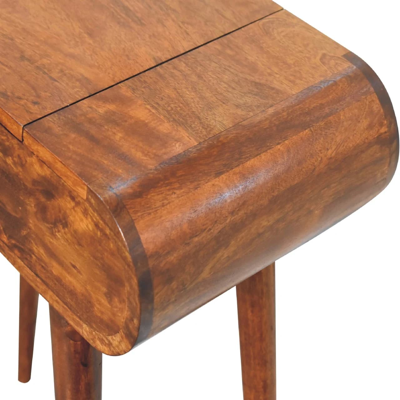 Mini Round Chestnut Fold Vanity - Tables, photo 7 of 10