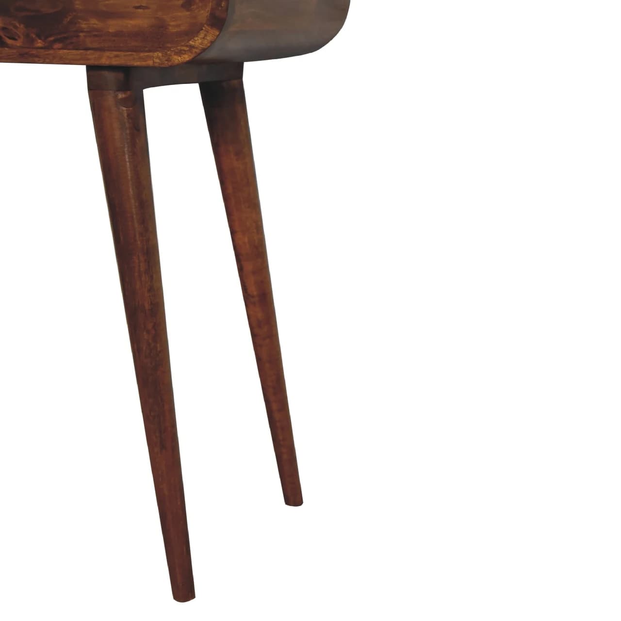 Mini Round Chestnut Fold Vanity - Tables, photo 8 of 10