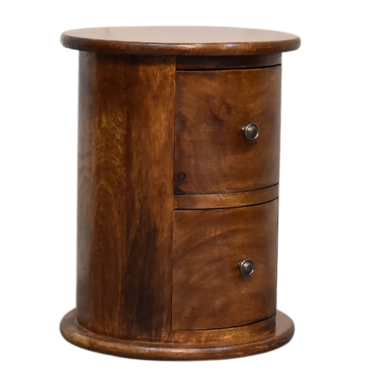Mini Chestnut 2 Drawer Drum Chest - Chests of drawers, photo 2 of 9