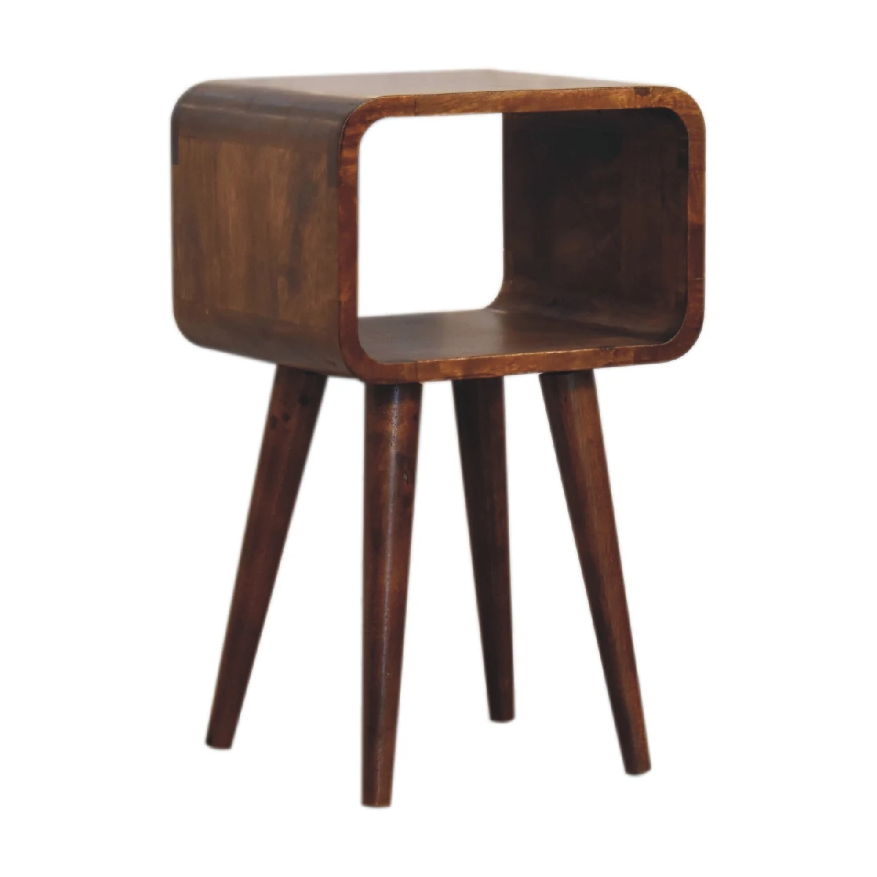 Mini Chestnut Curved Open Bedside - Bedside tables, photo 2 of 8