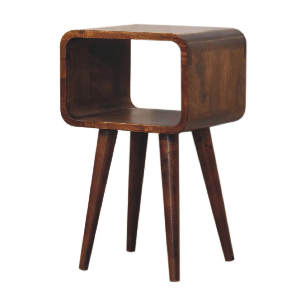 Mini Chestnut Curved Open Bedside - Bedside tables, photo 3 of 8