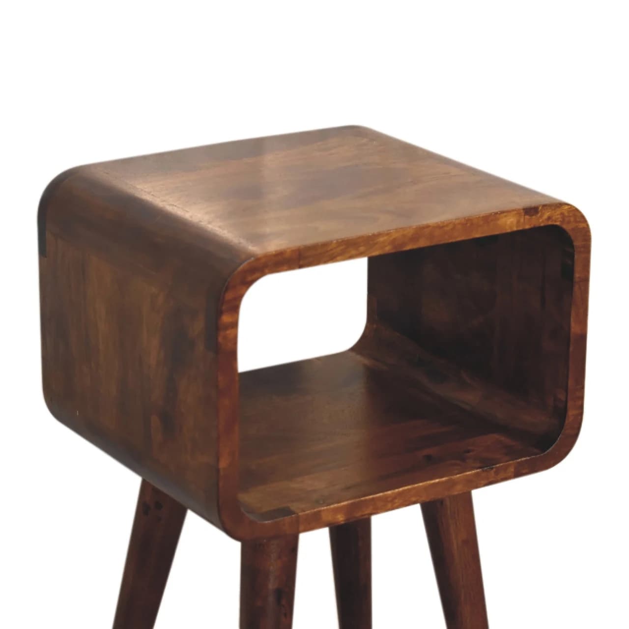 Mini Chestnut Curved Open Bedside - Bedside tables, photo 5 of 8