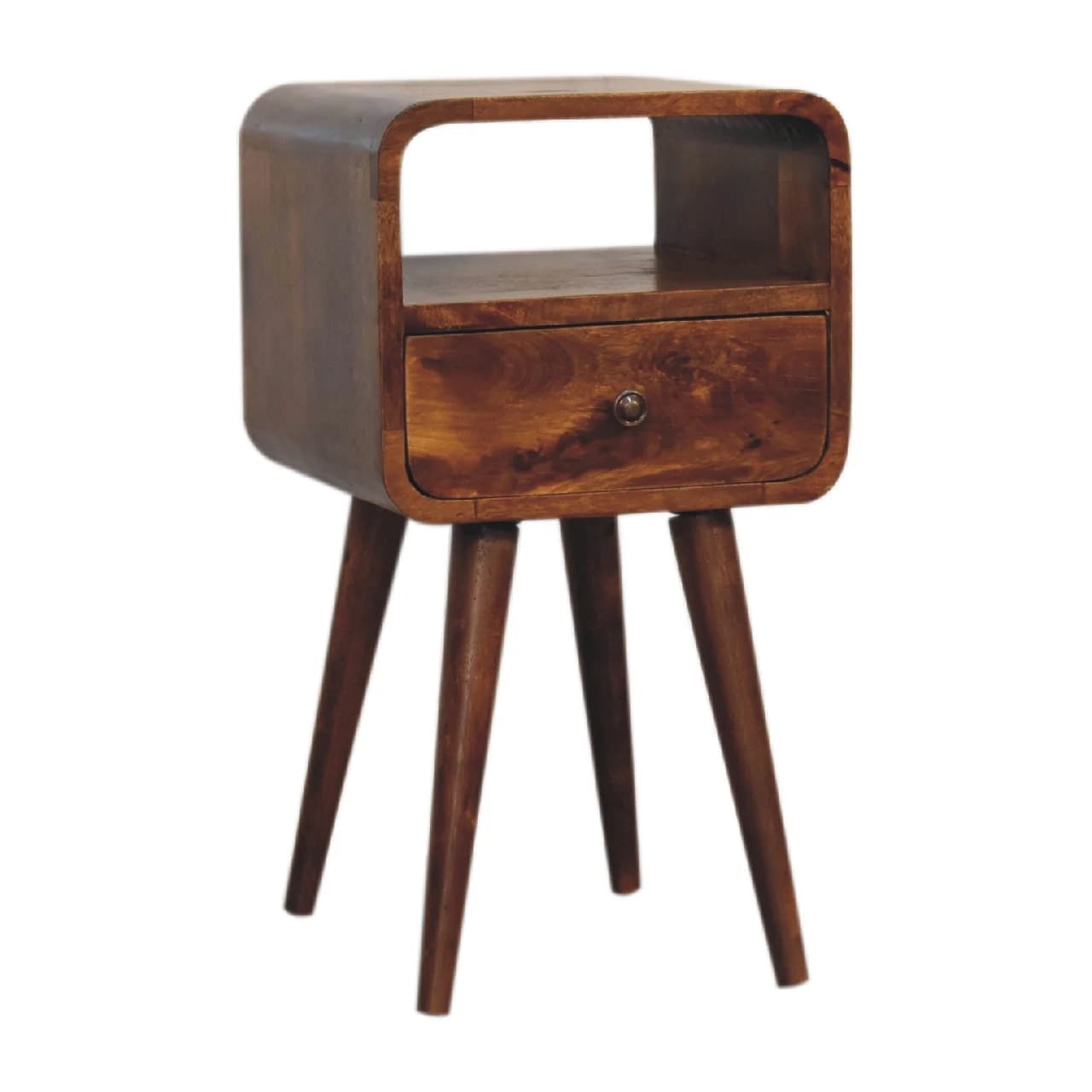 Mini Chestnut Curve Open Bedside - Bedside tables, photo 2 of 9