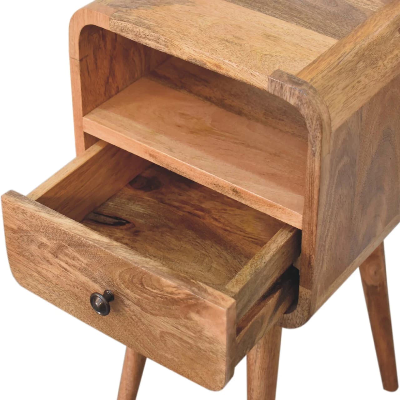Mini Oakish Curve Open Bedside - Bedside tables, photo 7 of 9
