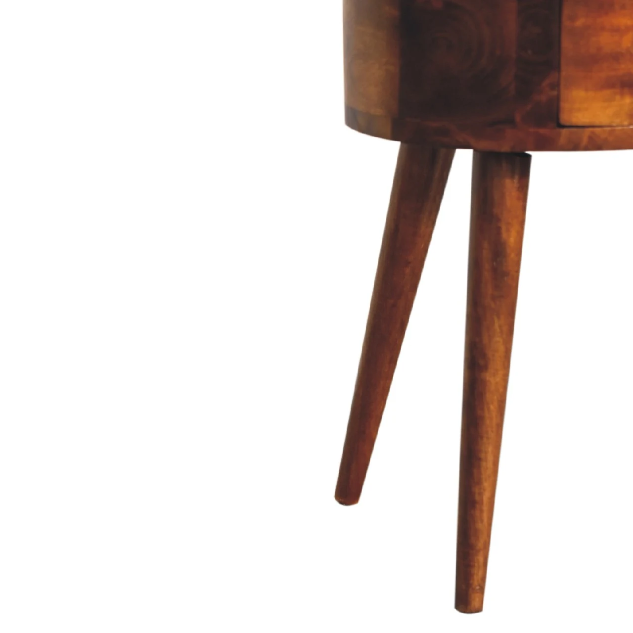 Mini Chestnut Rounded Bedside Table - Bedside tables, photo 7 of 10