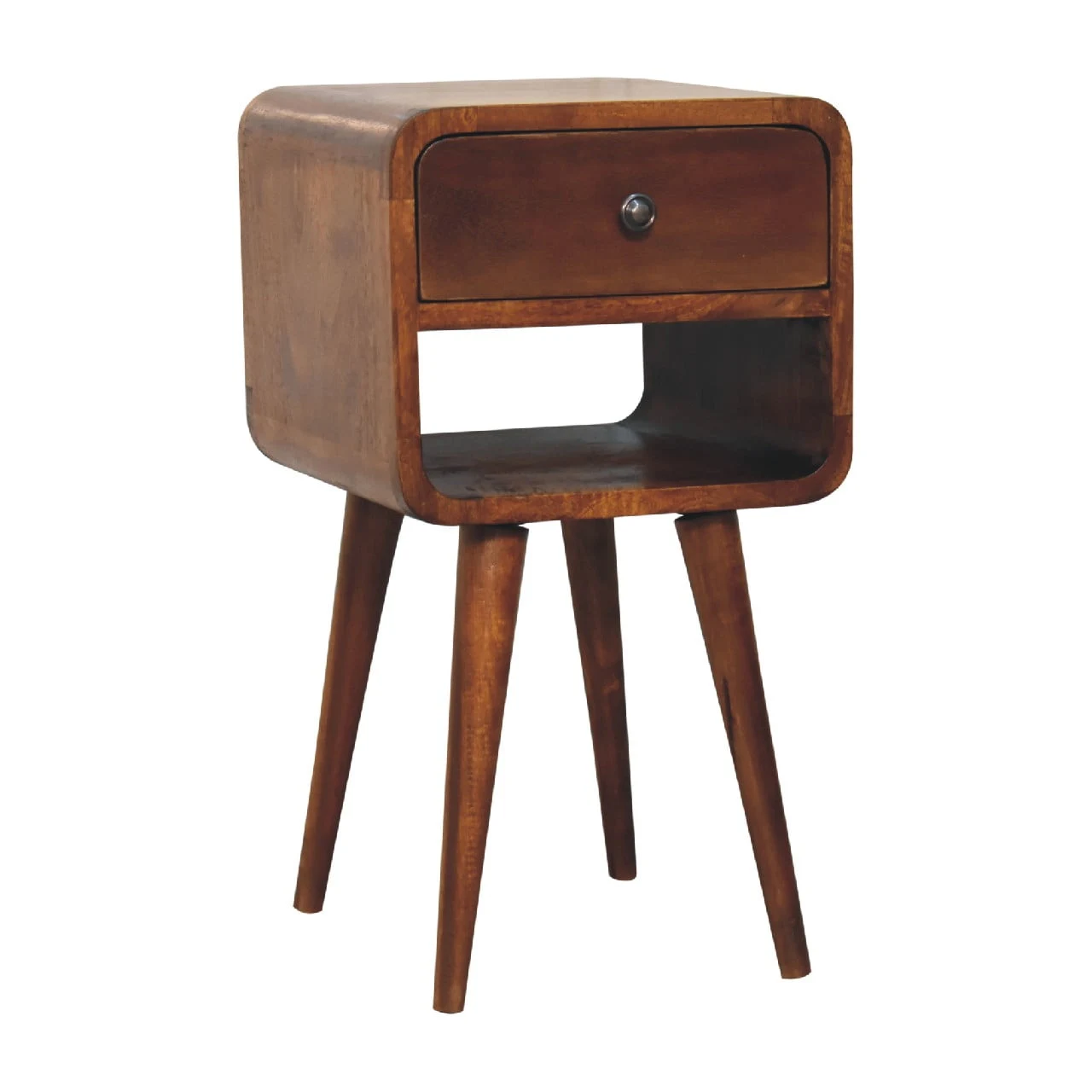 Mini Chestnut Curve Lower Bedside - Bedside tables, photo 2 of 9