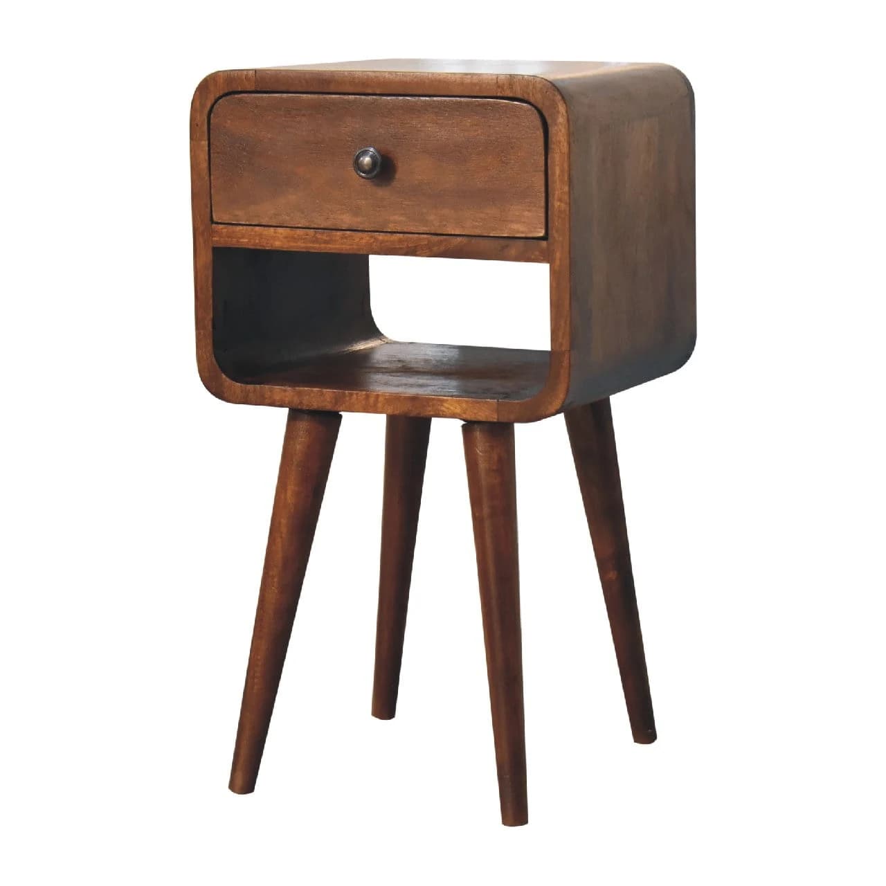 Mini Chestnut Curve Lower Bedside - Bedside tables, photo 3 of 9