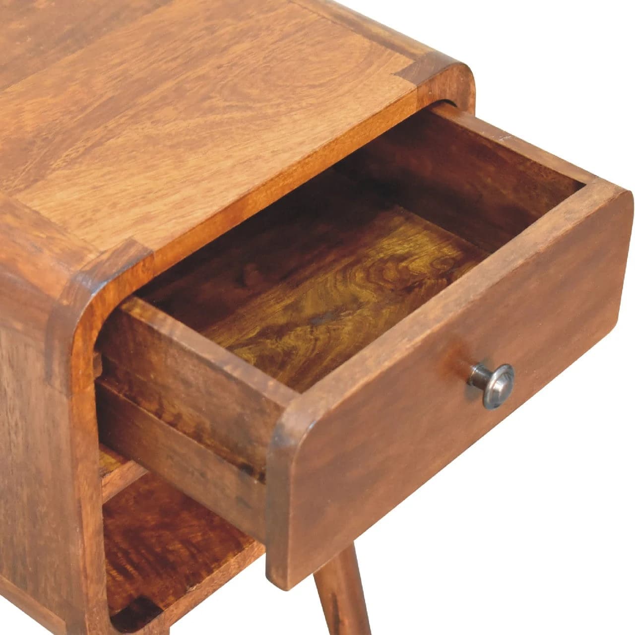 Mini Chestnut Curve Lower Bedside - Bedside tables, photo 6 of 9