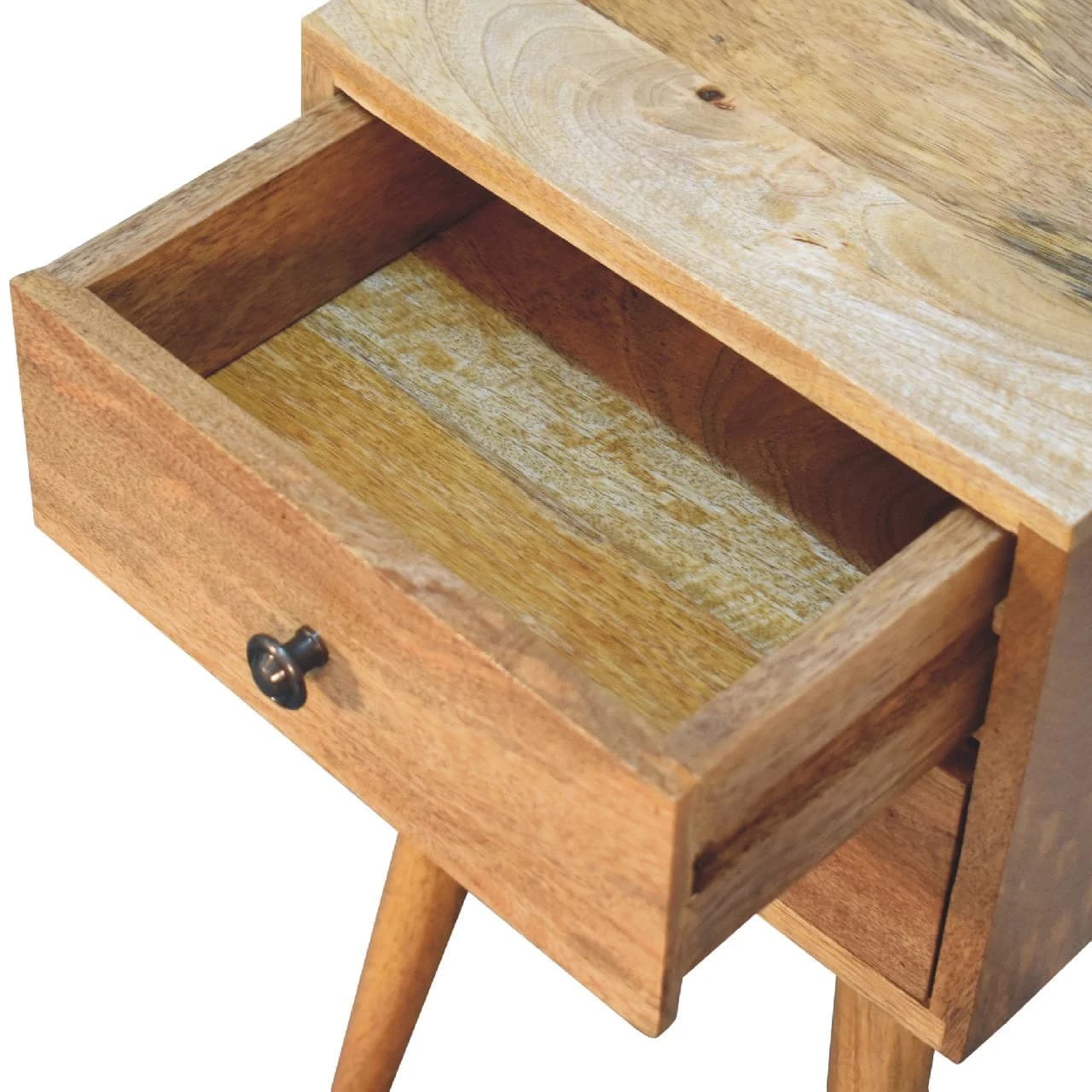 Mini 2 Drawer Oak-ish Bedside - Bedside tables, photo 6 of 9