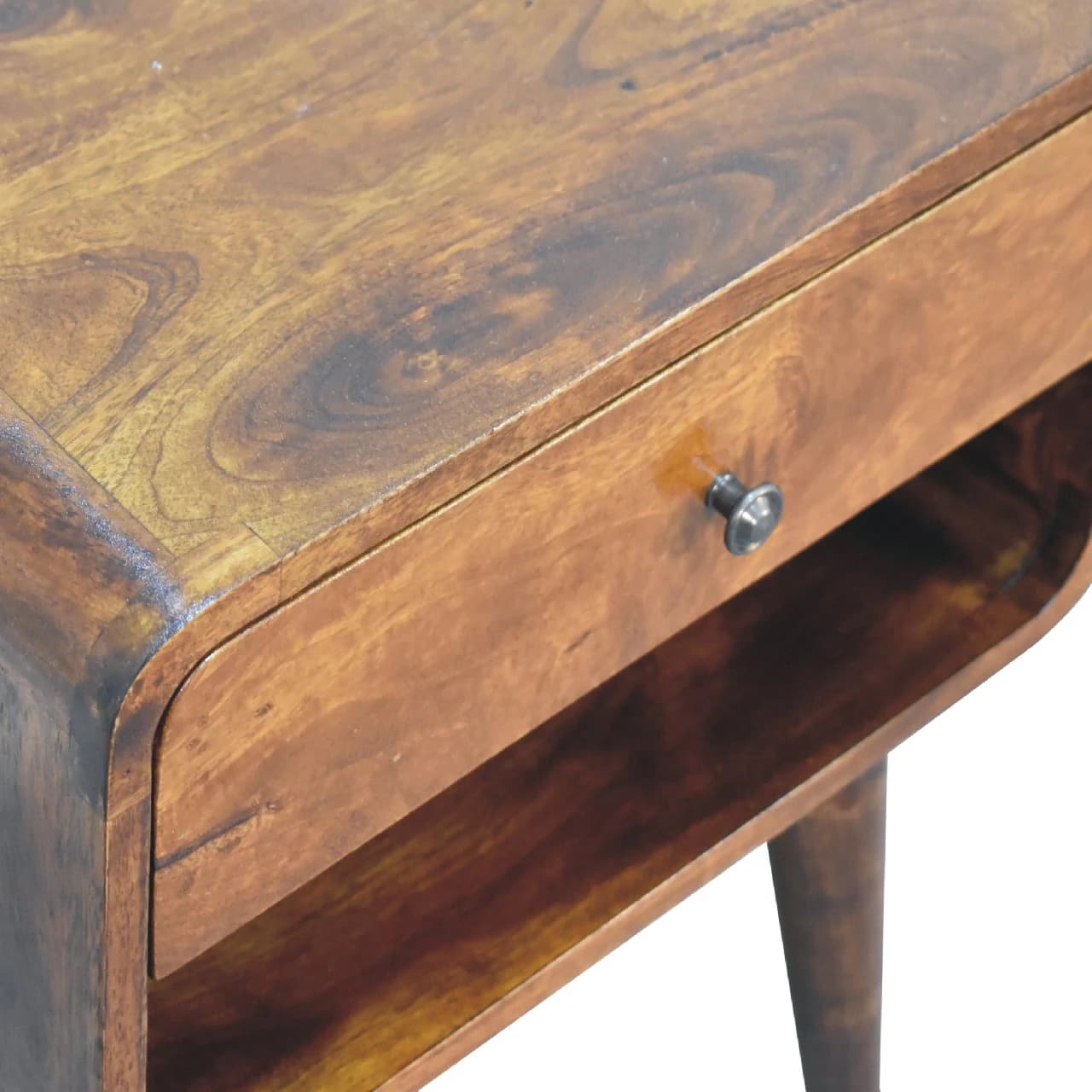 Curve Open Slot Chestnut Bedside - Bedside tables, photo 5 of 9