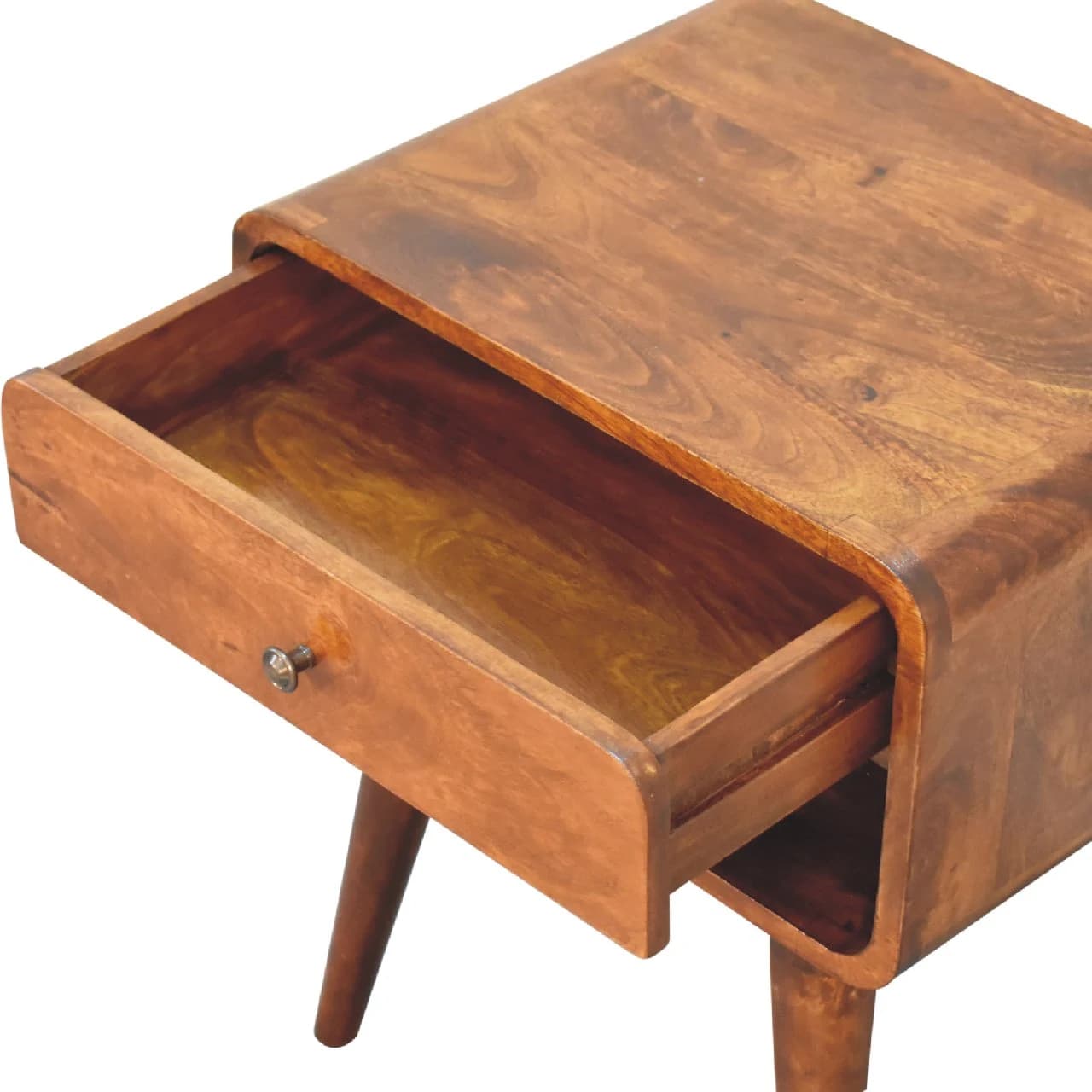 Curve Open Slot Chestnut Bedside - Bedside tables, photo 6 of 9