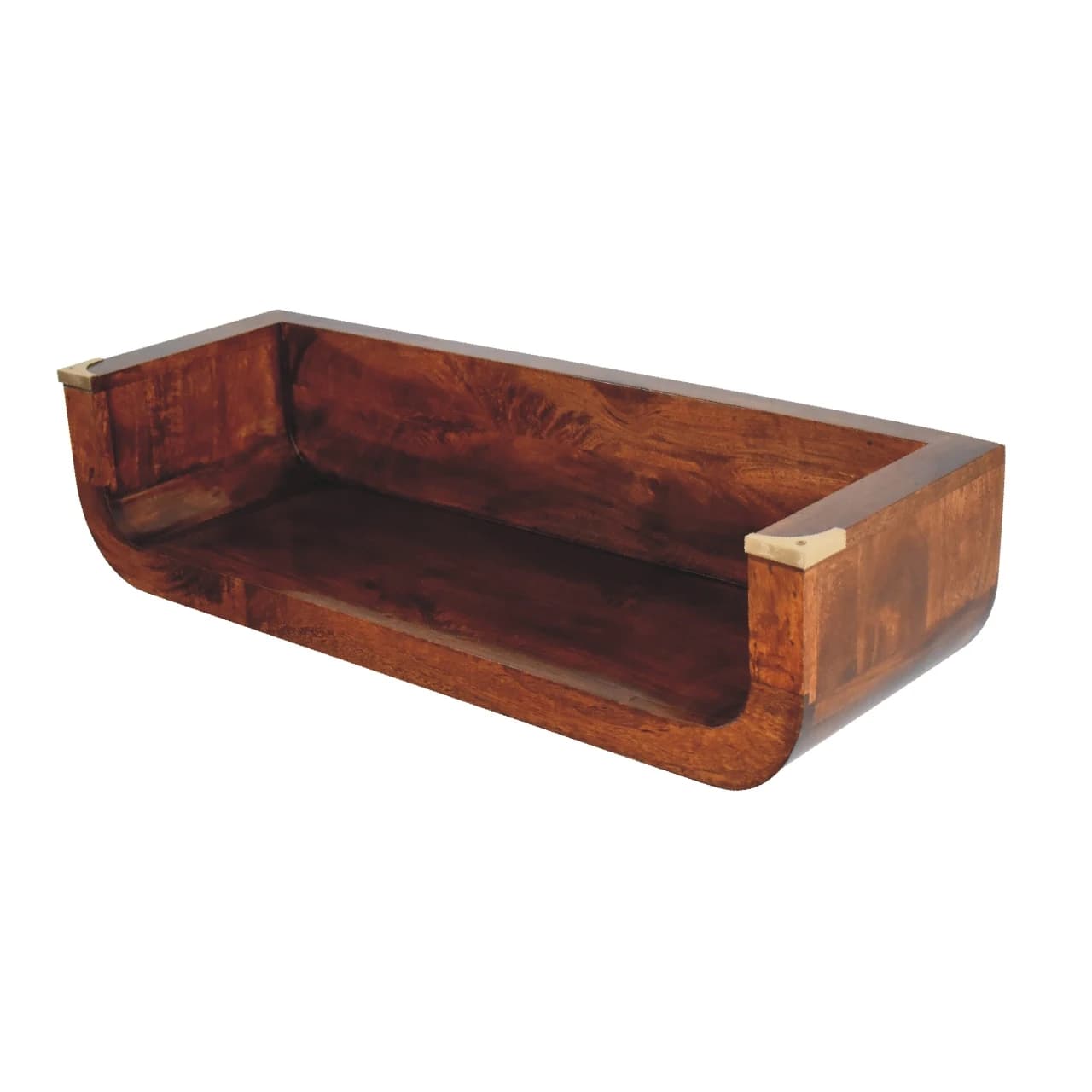 Indira Chestnut Floating Console - Console tables, photo 7 of 9