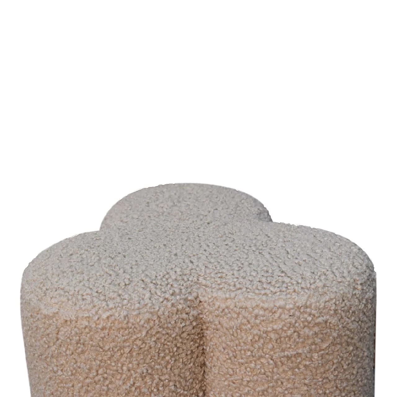 Mud Boucle Clover Footstool - Footstools & ottomans, photo 6 of 8