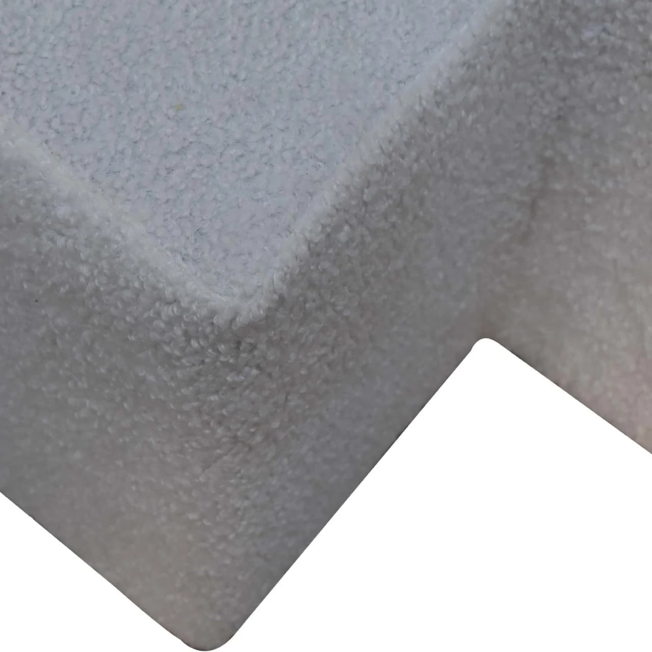 White Boucle Twin Footstool - Footstools & ottomans, photo 6 of 9