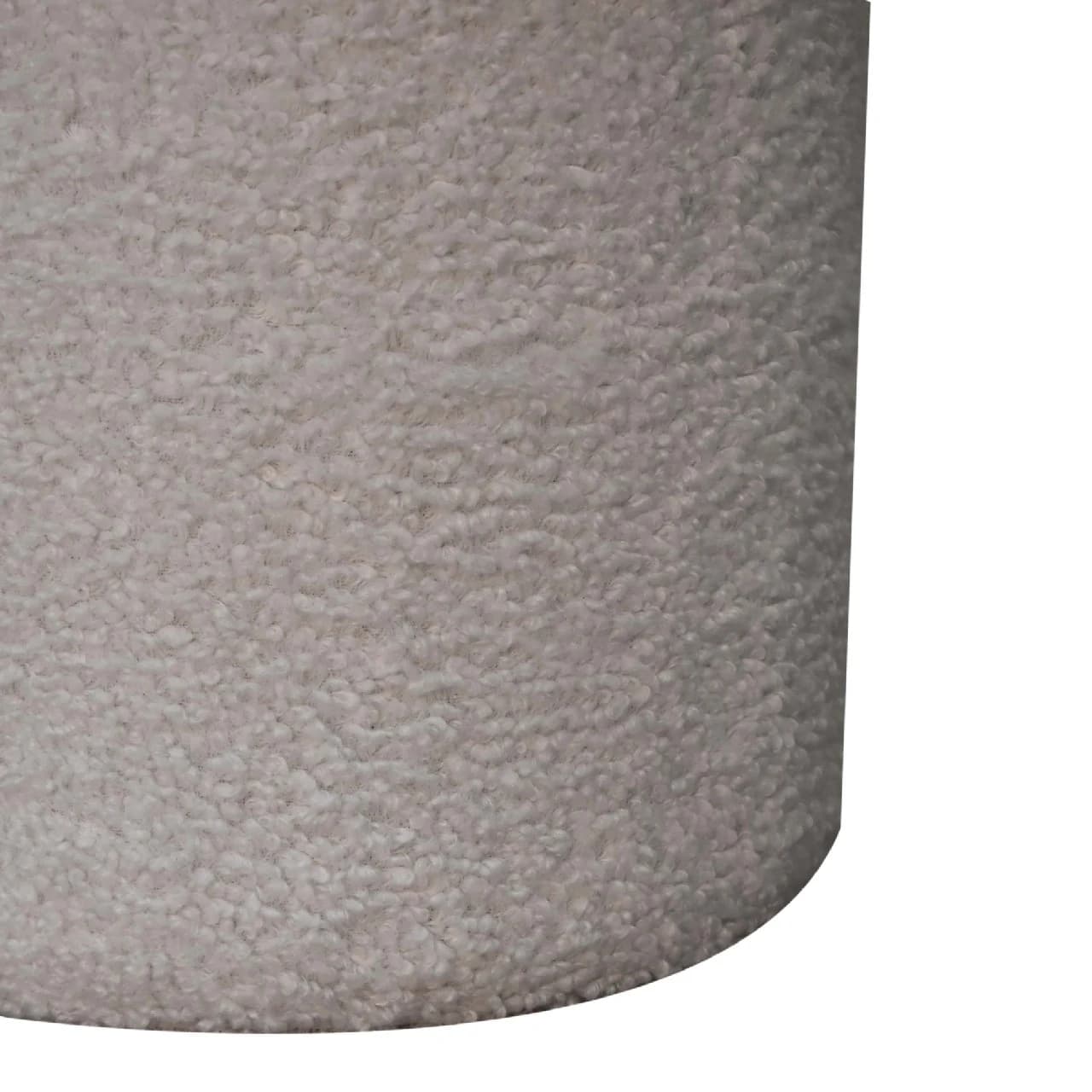 White Boucle Mushroom Footstool - Footstools & ottomans, photo 6 of 6