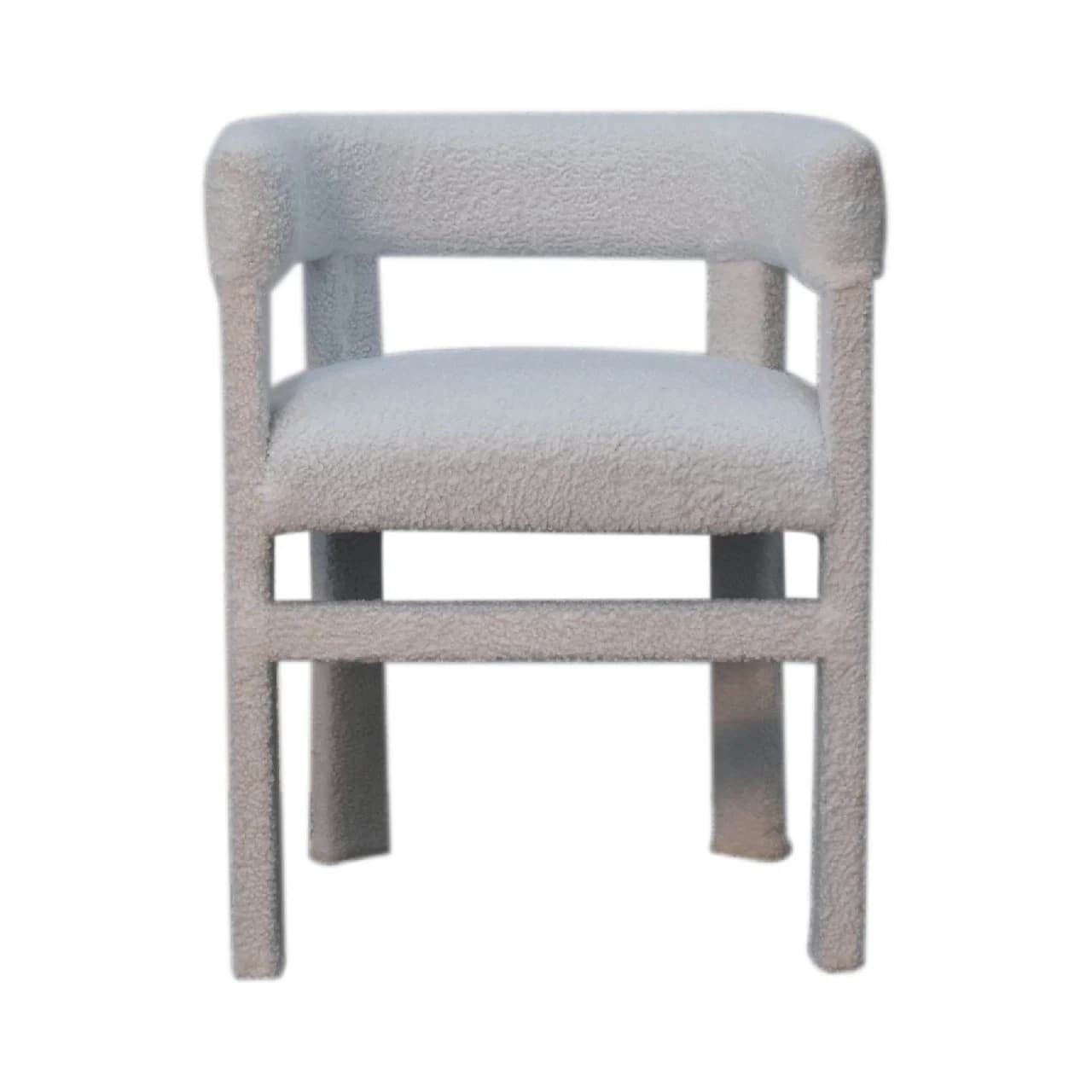 White Boucle Occasional Chair - Armchairs, photo 2 of 10