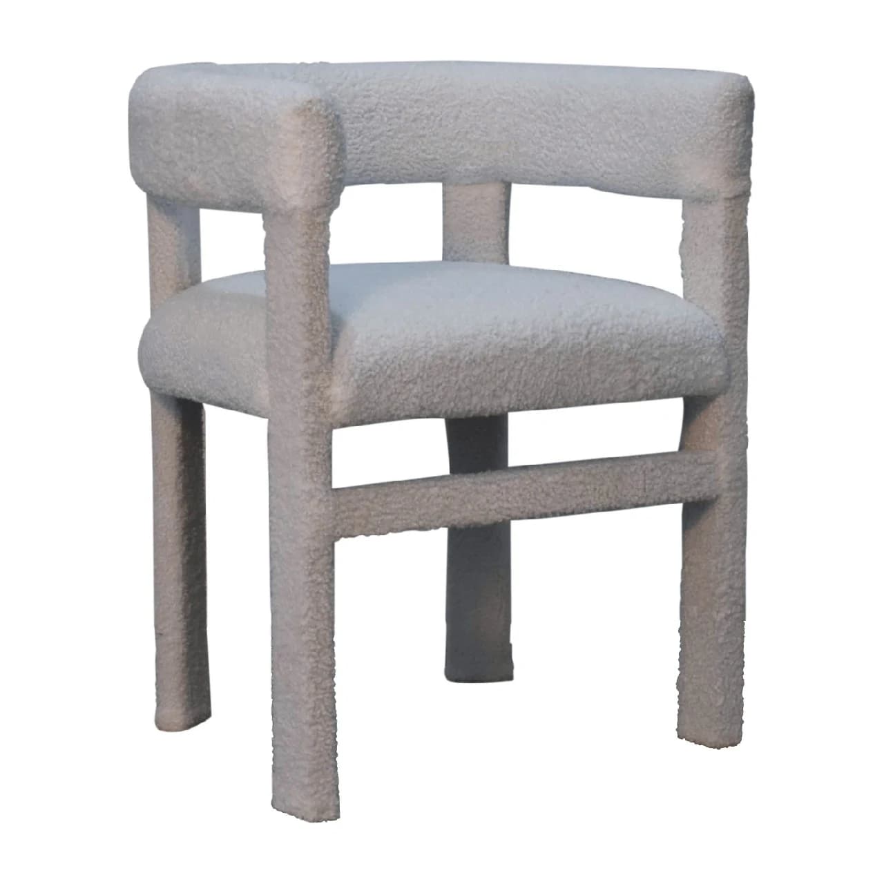 White Boucle Occasional Chair - Armchairs, photo 4 of 10