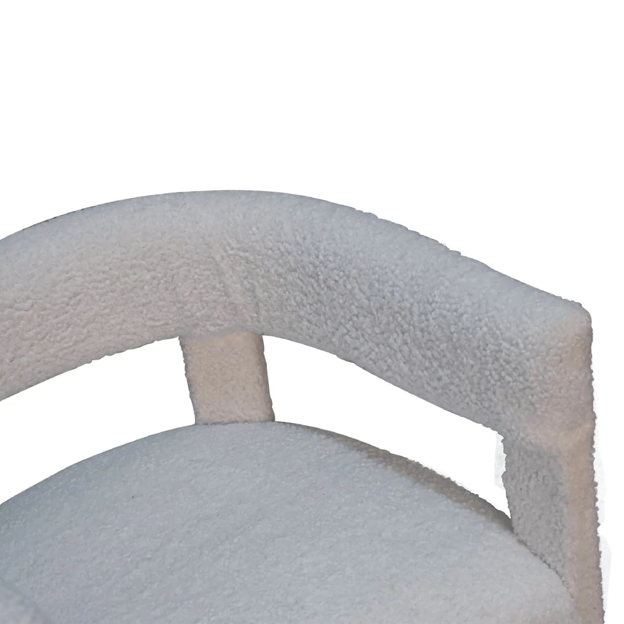 White Boucle Occasional Chair - Armchairs, photo 6 of 10