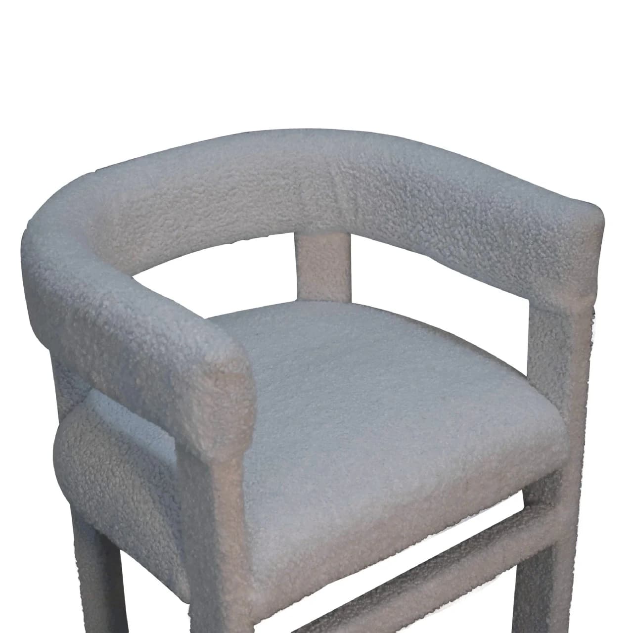 White Boucle Occasional Chair - Armchairs, photo 7 of 10