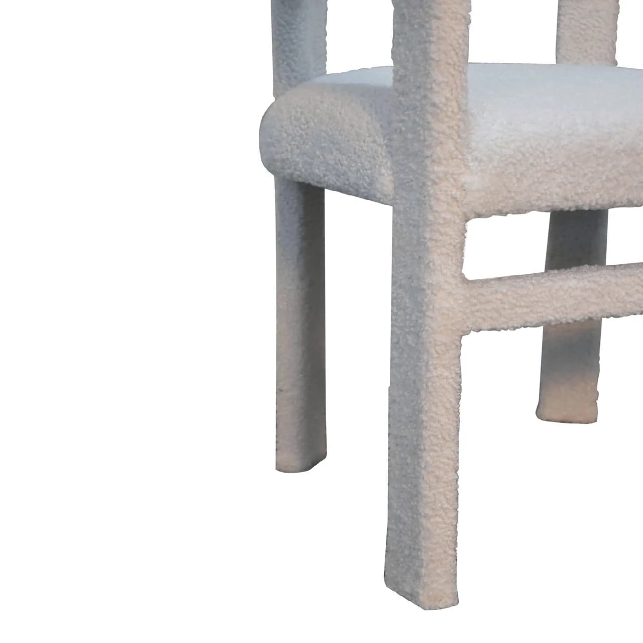 White Boucle Occasional Chair - Armchairs, photo 8 of 10