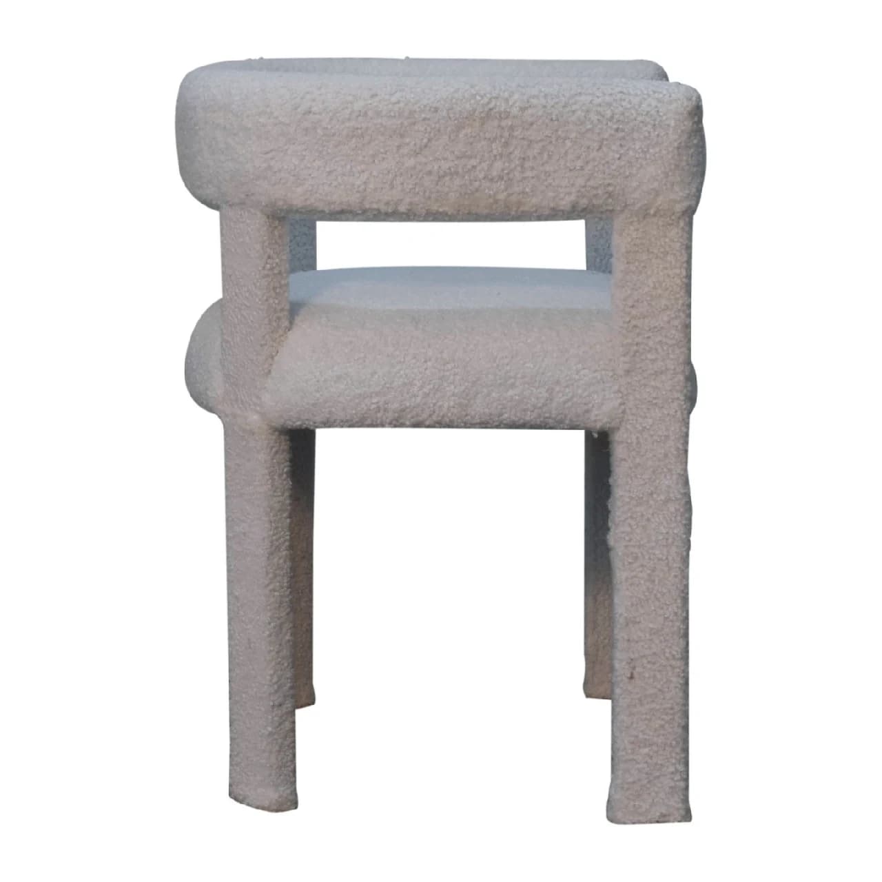 White Boucle Occasional Chair - Armchairs, photo 9 of 10