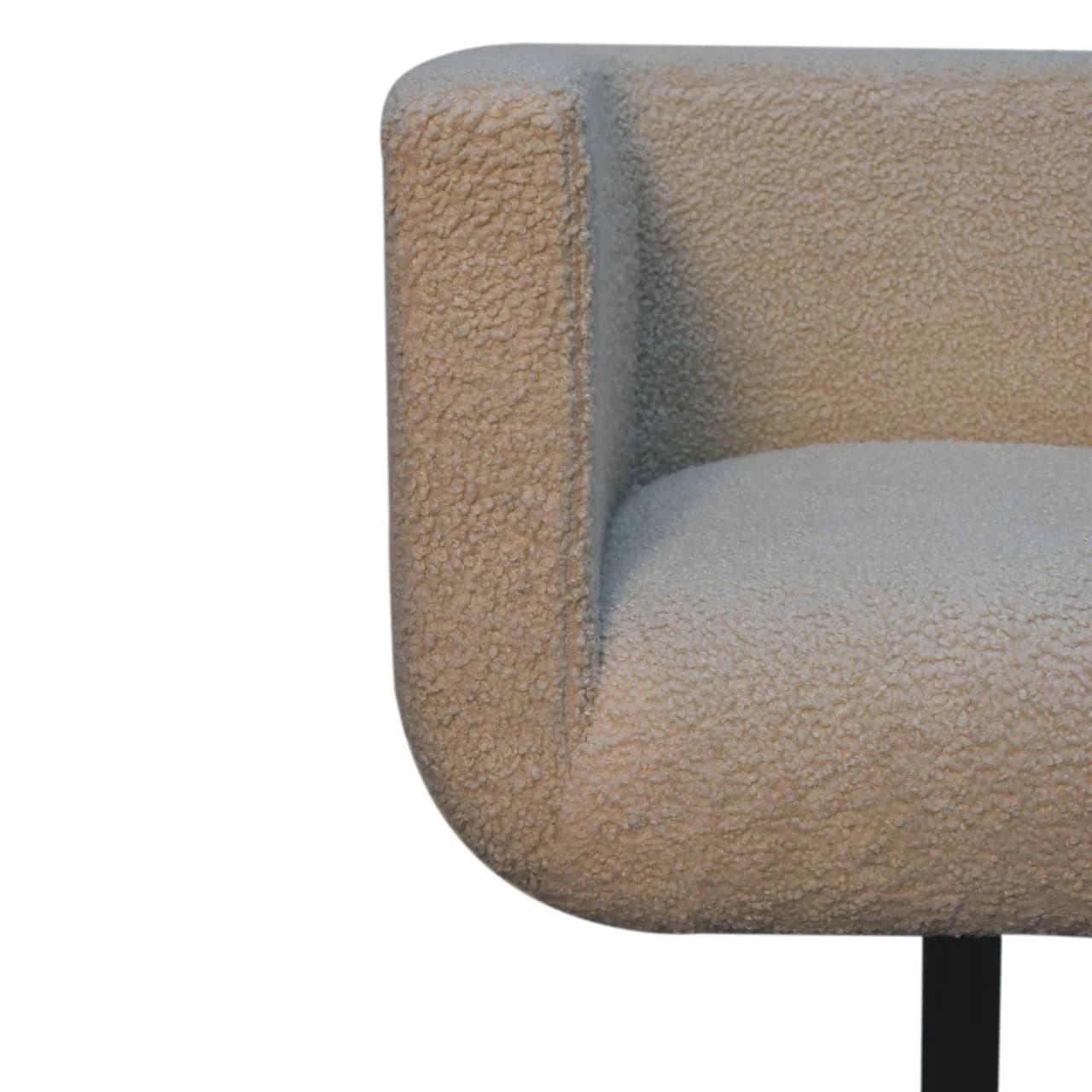 Cream Boucle Swivel Chair - Armchairs, photo 4 of 9