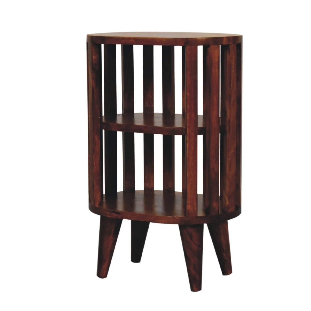Ariella Double Shelf Chestnut Bedside - Bedside tables, photo 2 of 9