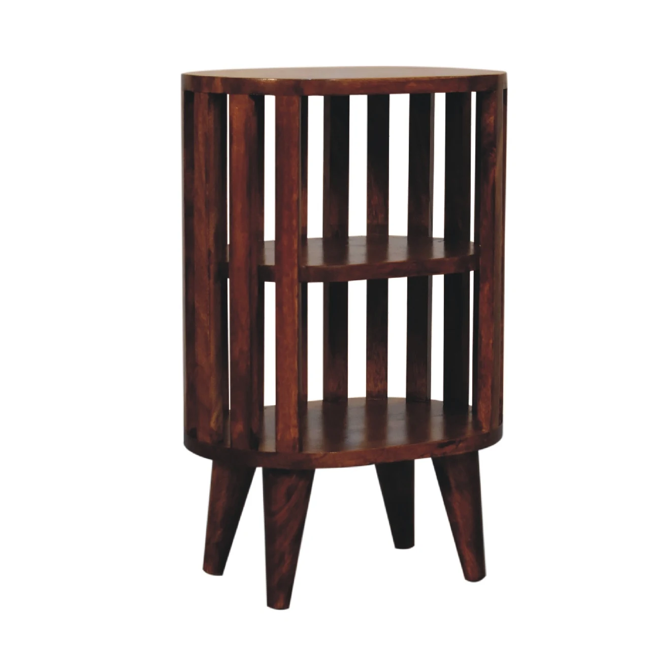 Ariella Double Shelf Chestnut Bedside - Bedside tables, photo 3 of 9