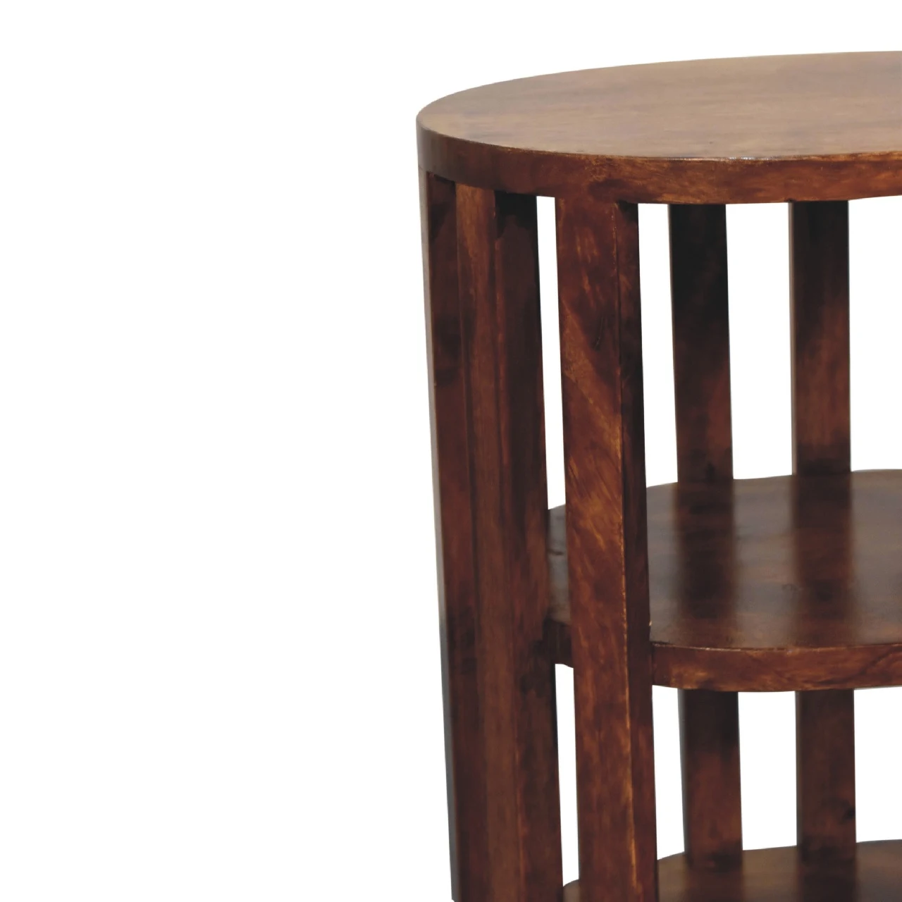 Ariella Double Shelf Chestnut Bedside - Bedside tables, photo 4 of 9