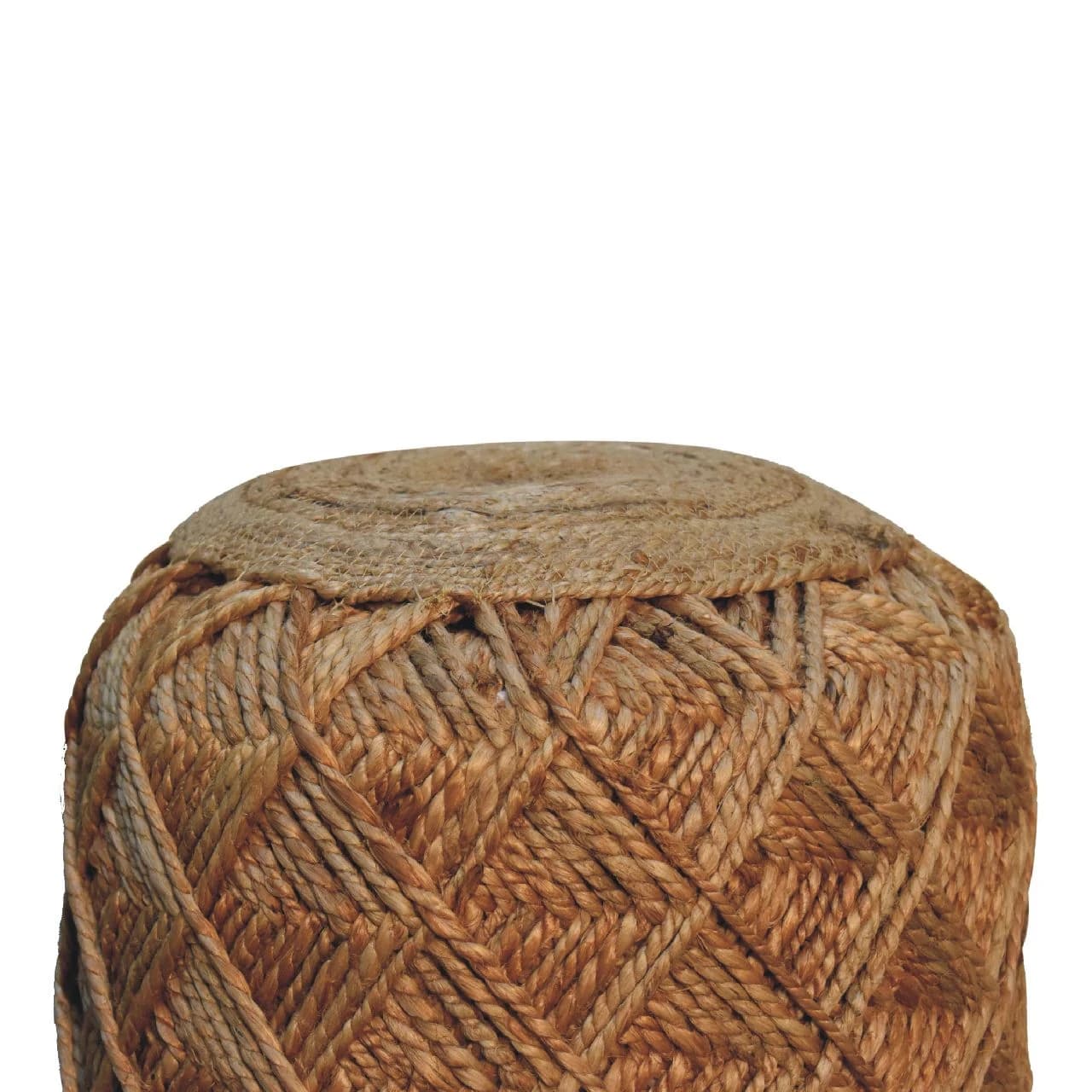 Jute Fiber Footstool Large Pattern - Footstools & ottomans, photo 3 of 6