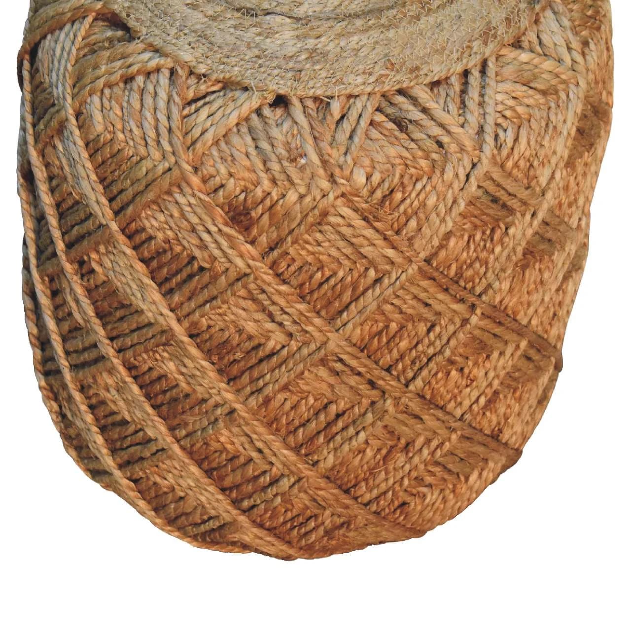 Jute Fiber Footstool Large Pattern - Footstools & ottomans, photo 4 of 6