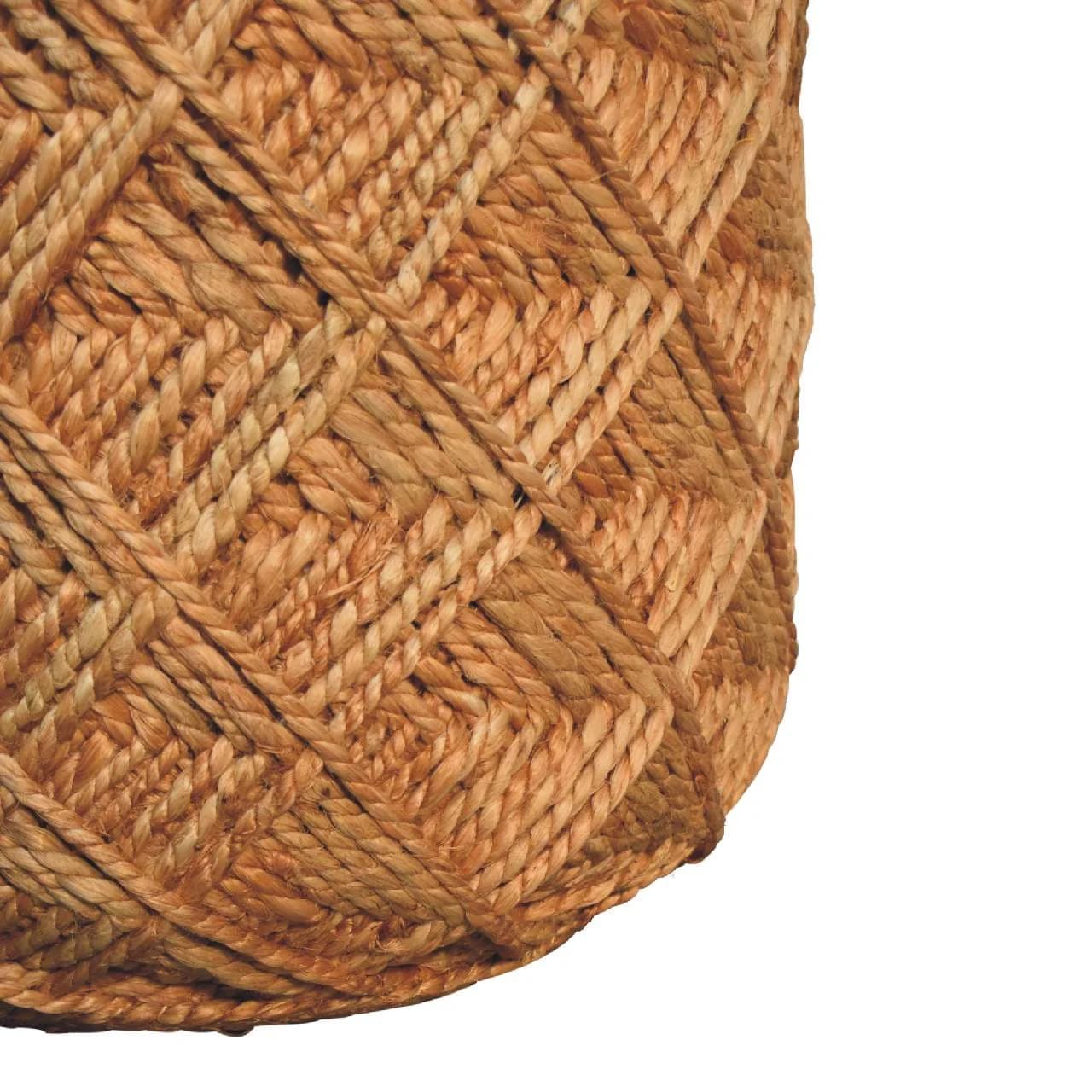 Jute Fiber Footstool Large Pattern - Footstools & ottomans, photo 5 of 6