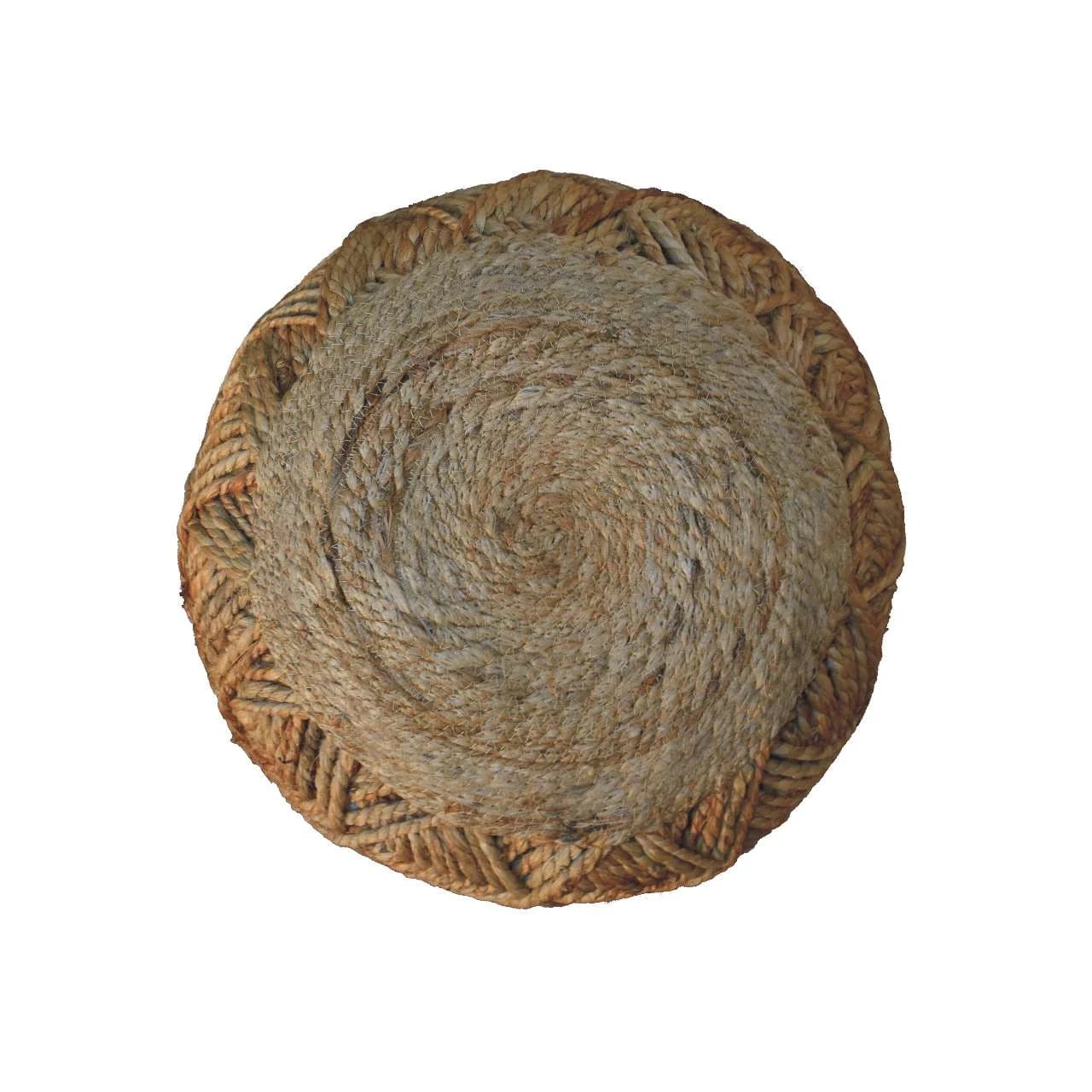 Jute Fiber Footstool Large Pattern - Footstools & ottomans, photo 6 of 6