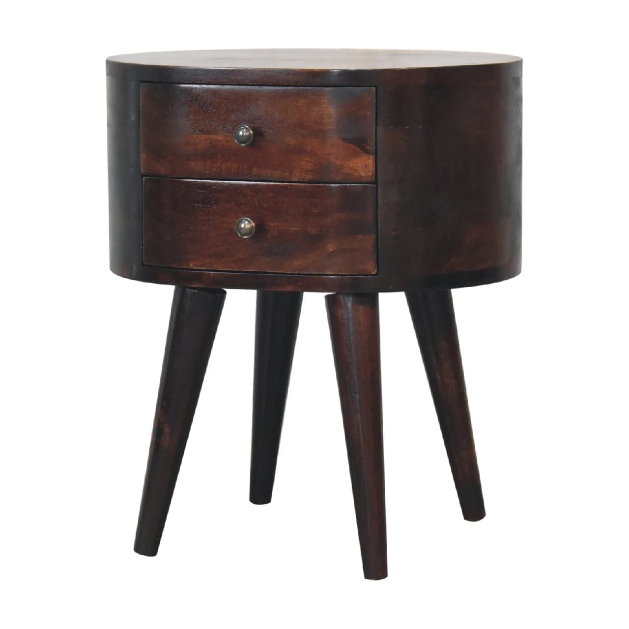 Walnut Rounded Bedside Table - Bedside tables, photo 3 of 9