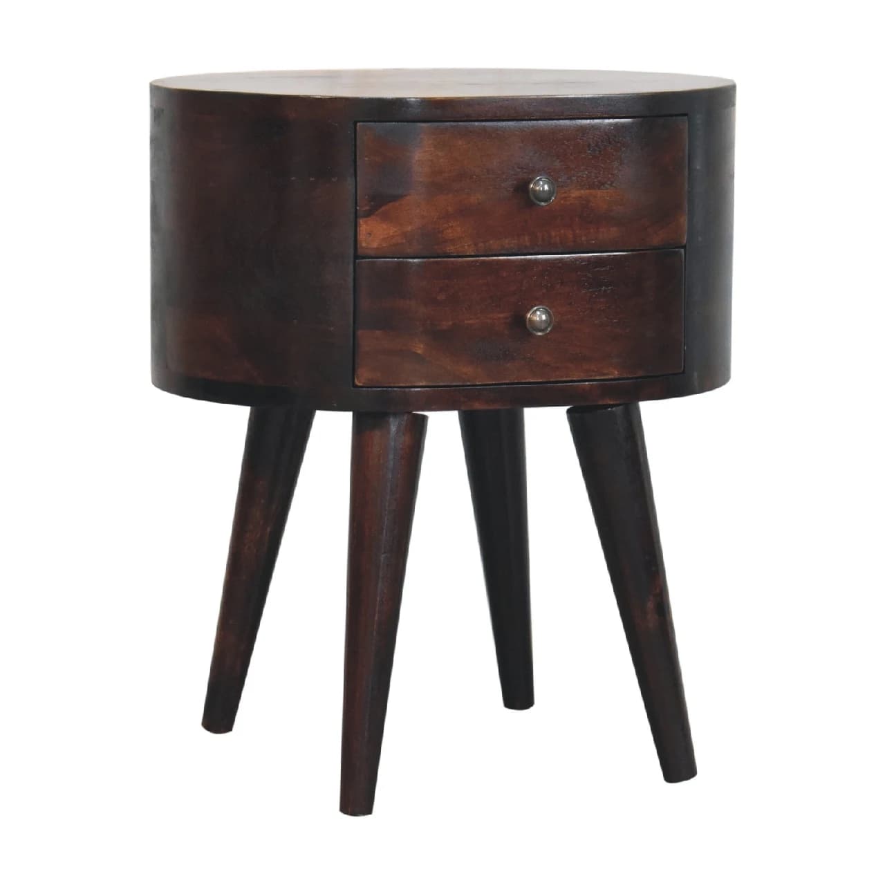 Walnut Rounded Bedside Table - Bedside tables, photo 4 of 9