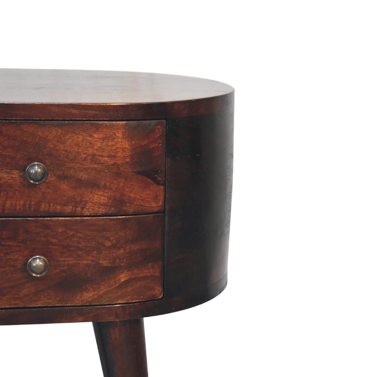 Walnut Rounded Bedside Table - Bedside tables, photo 5 of 9