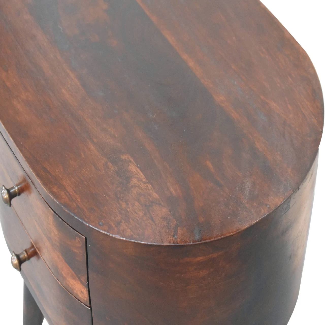 Walnut Rounded Bedside Table - Bedside tables, photo 6 of 9