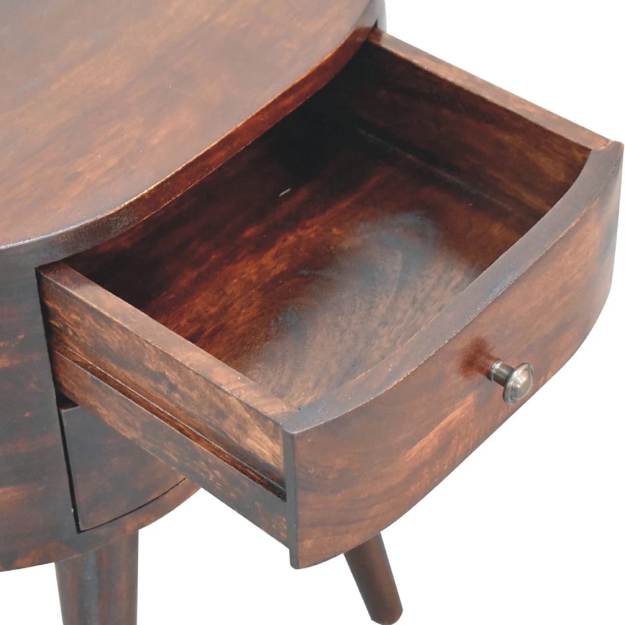 Walnut Rounded Bedside Table - Bedside tables, photo 7 of 9