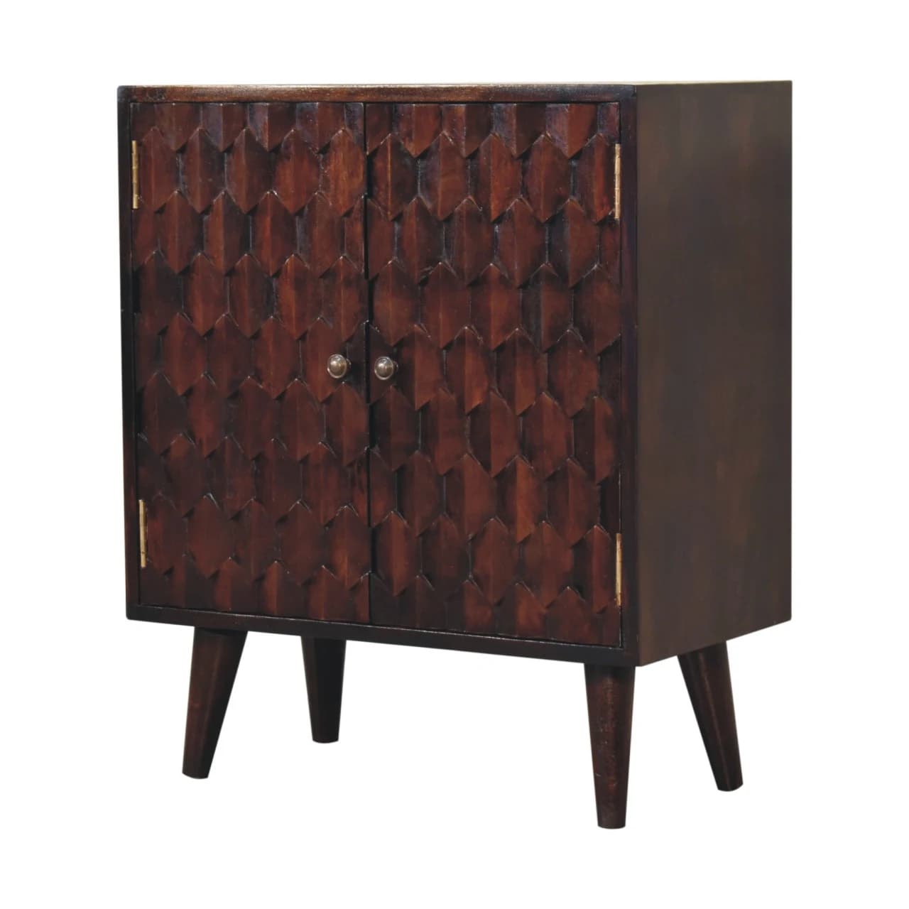 Mini Pineapple Carved Walnut Cabinet - Cabinets, photo 2 of 9