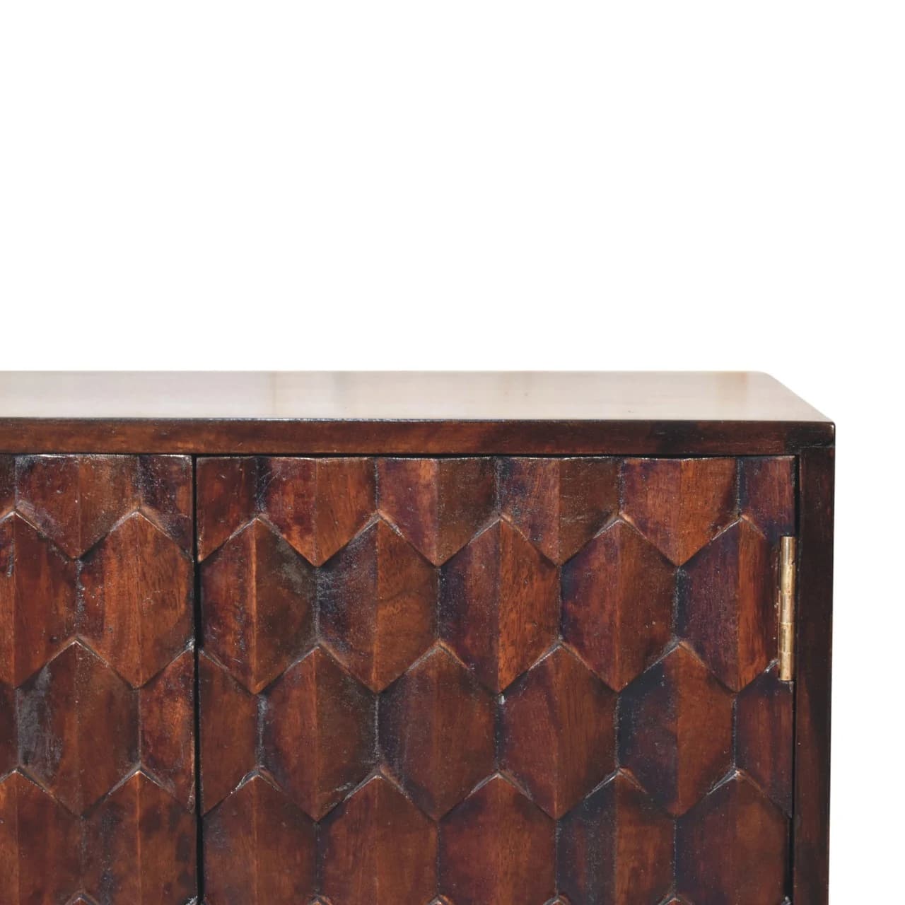 Mini Pineapple Carved Walnut Cabinet - Cabinets, photo 4 of 9