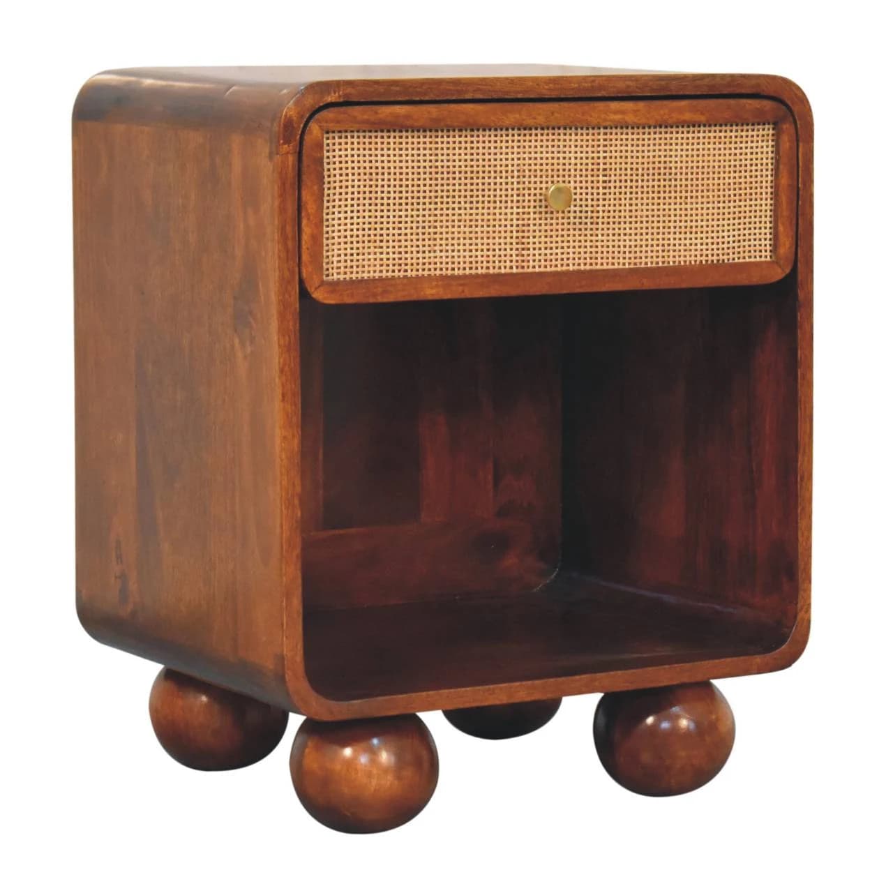 Chestnut Open Woven Bedside - Bedside tables, photo 2 of 9