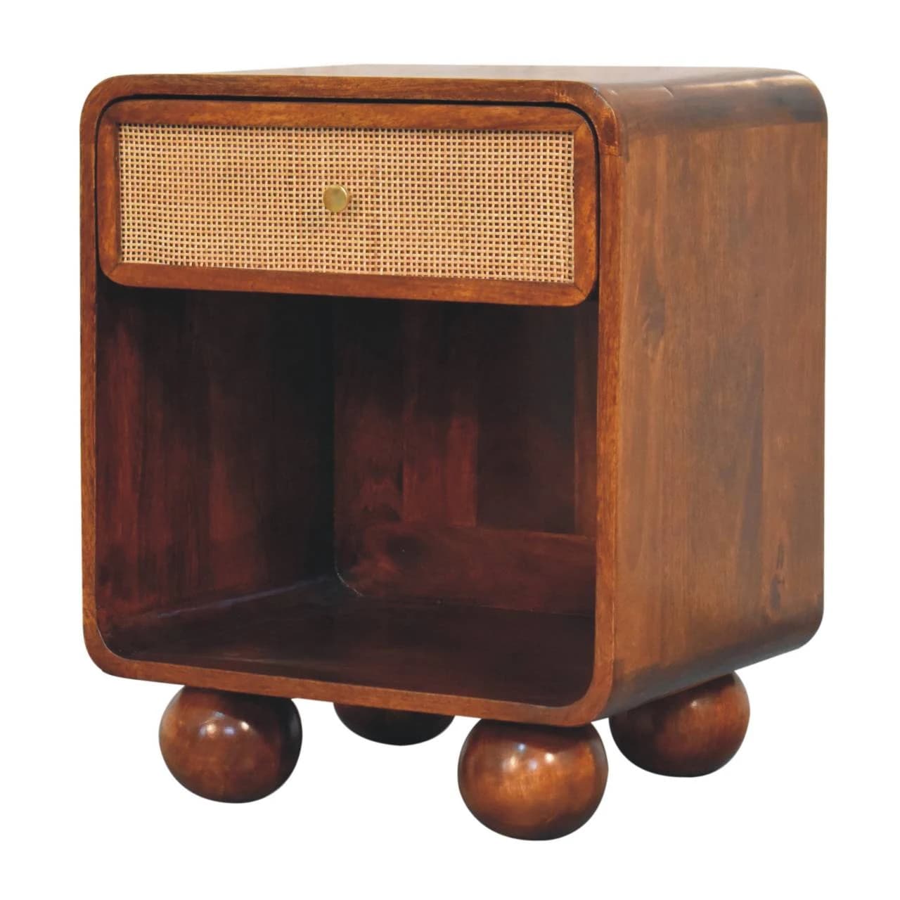Chestnut Open Woven Bedside - Bedside tables, photo 3 of 9