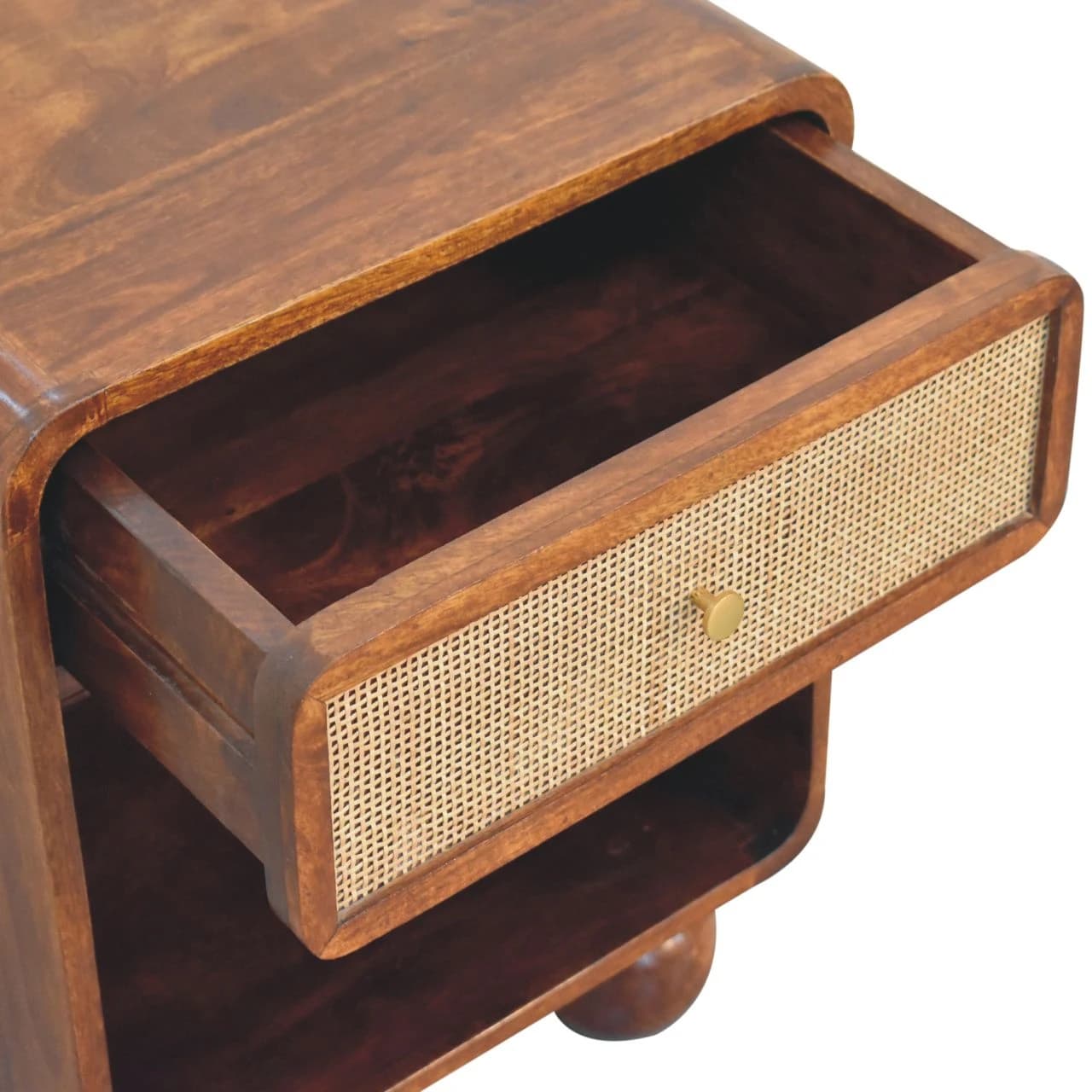 Chestnut Open Woven Bedside - Bedside tables, photo 6 of 9