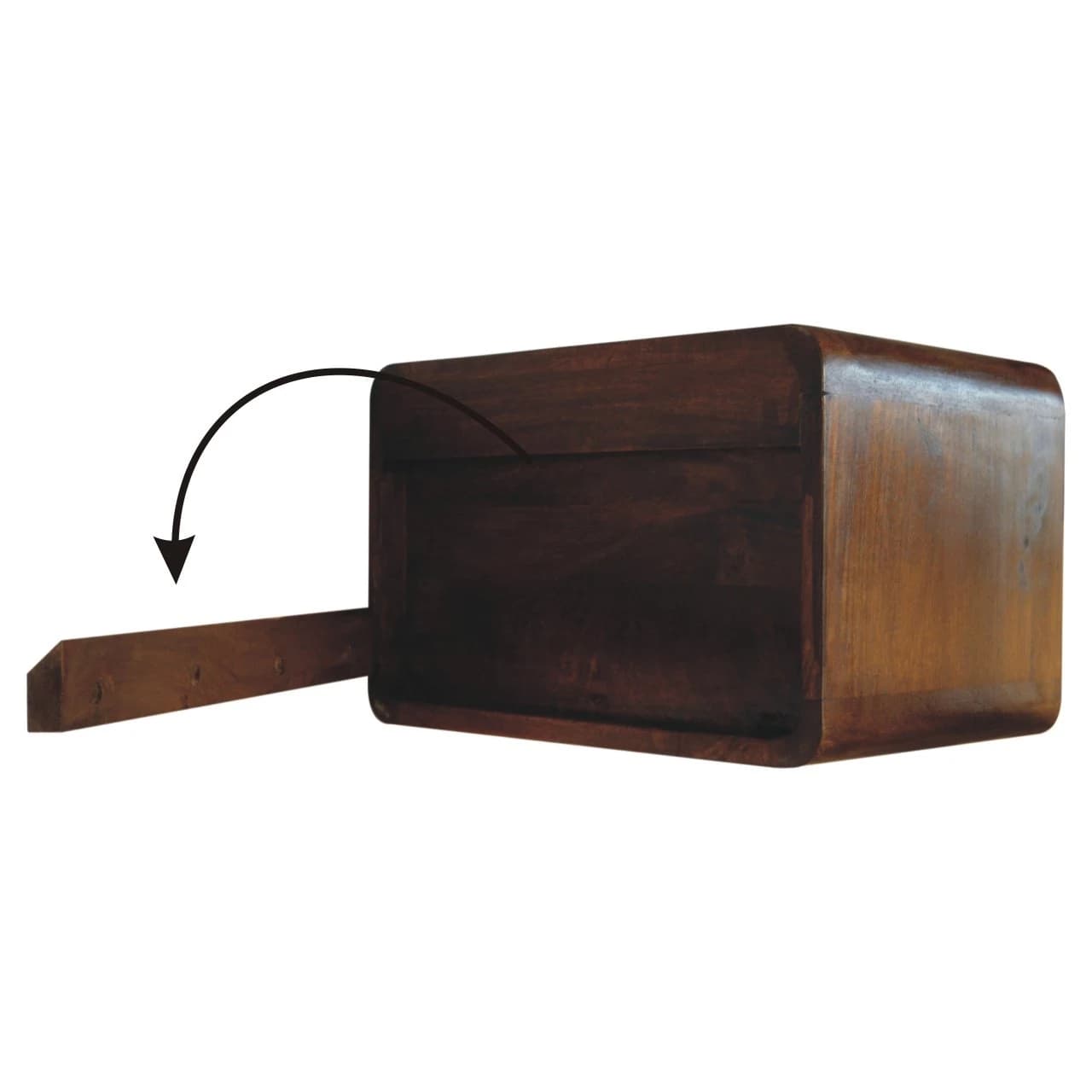 Chestnut Wall Mounted Open Woven Bedside - Bedside tables, photo 10 of 10