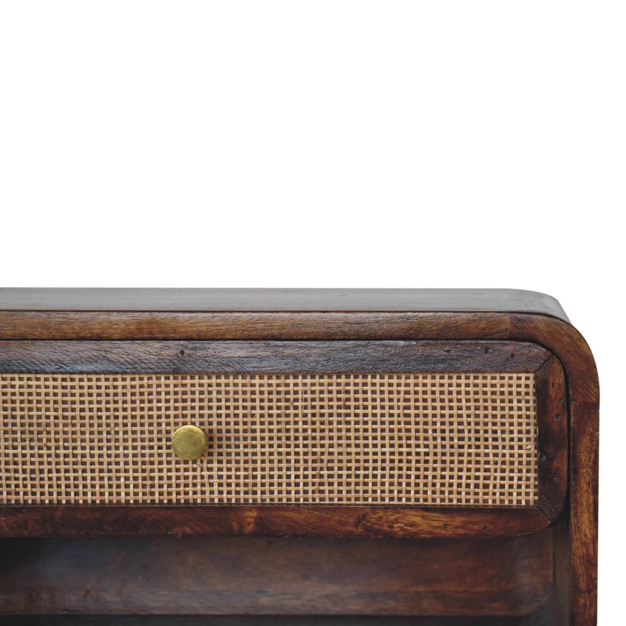 Chestnut Wall Mounted Open Woven Bedside - Bedside tables, photo 4 of 10