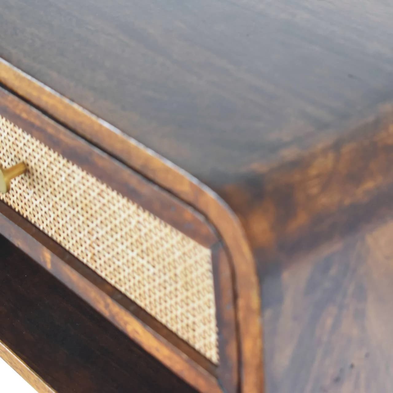 Chestnut Wall Mounted Open Woven Bedside - Bedside tables, photo 7 of 10