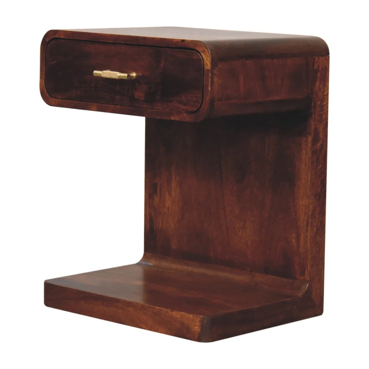 Chestnut T-Bar Rounded Bedside - Bedside tables, photo 3 of 9