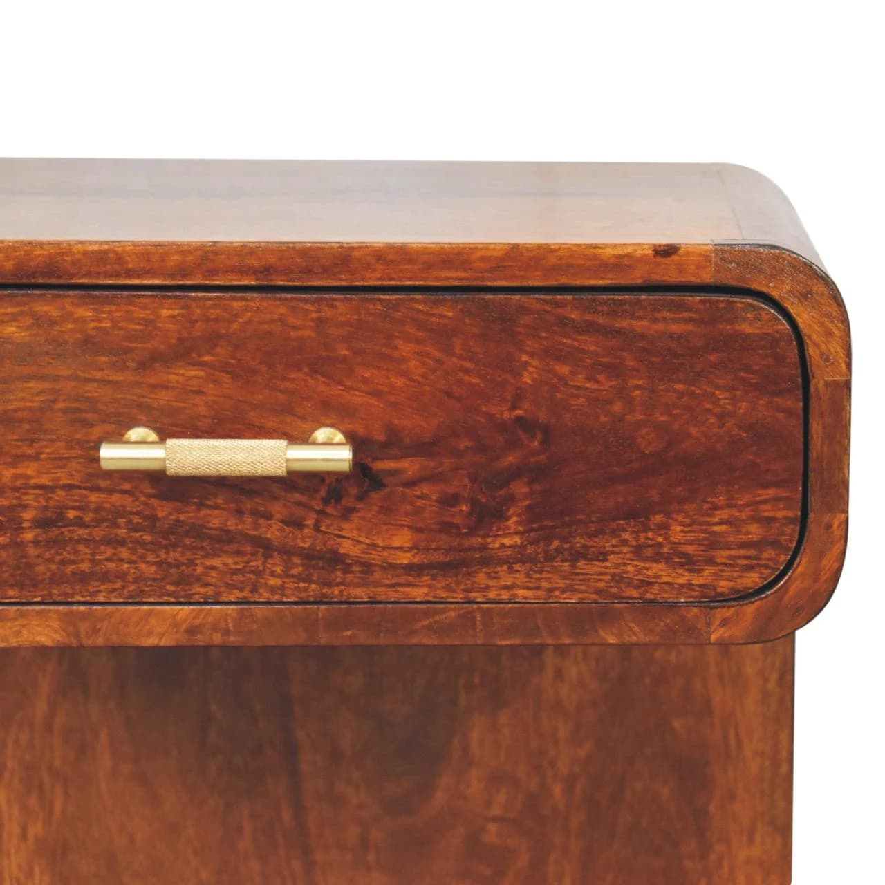 Chestnut T-Bar Rounded Bedside - Bedside tables, photo 4 of 9