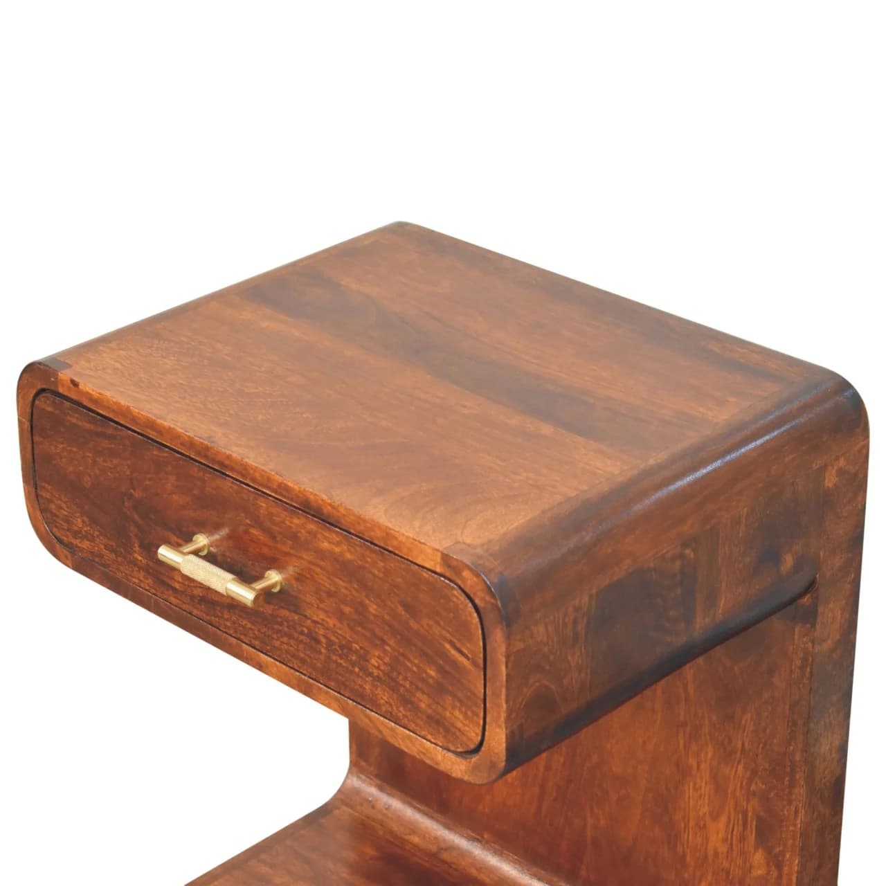 Chestnut T-Bar Rounded Bedside - Bedside tables, photo 5 of 9